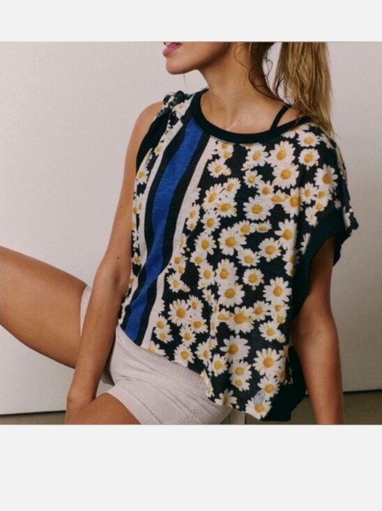 FP Movement by Free People Tops - NWOT FP Movement My Time Tee Daisy Stripe Free People Top